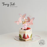 Ins Pink Number Candles Pet Birthday Cake Decoration