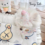 Mini Bear Pet Dog Cat Birthday Bandana Outfit Bib Set With Party Hat