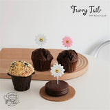 Ins Sunflower Candles Pet Birthday Cake Decoration