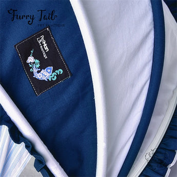 Petman Blue Navy Pet Cradle Shape Bedding For Pet Dog Cat