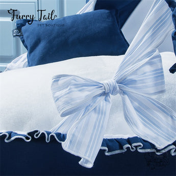 Petman Blue Navy Pet Cradle Shape Bedding For Pet Dog Cat