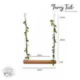 Colorful Pet Bird Parrot Playing Toy Stand Rope Swing