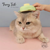 Ear Shape Pet Dog Cat Self-Clean Slicker Grooming Comb Brush