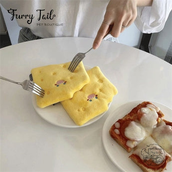 Ins Nosework Cheese-Shaped Interactive Pet Dog Cat Snuffle Toy