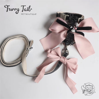 Blackpink Series Dog Cat Small Pet Harness & Leash Dress Set