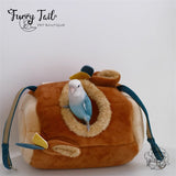 Warm Pet Bird Parrot Small Pet Plush Hammock Shed Nest