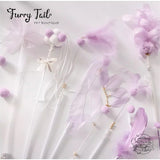 Violet Cat Interactive Play Toy Wand Teaser Rod 6Pcs Set