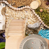 Cloud Shape Small Pet Hamster Wooden Ladder Bridge Climbing Toy