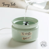 Letters Pet Ceramic Circulating Filter Water Fountain Dispenser