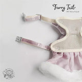 Luxury Velvet Plush Princess Dress Harness & Leash Set