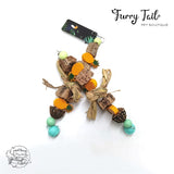 Star Fruit Pineapple Pet Bird Parrot Wooden Bite Chewing Toy