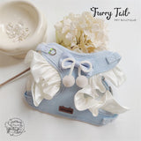 Flower Edge Cherry Pet Dog Cat Harness & Leash Set Outfit Clothes