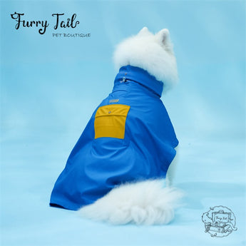 Pet Large Dog Baby-Grade Waterproof Raincoat With Hat Dog Clothes