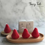 Ins Strawberry Candles Pet Birthday Cake Decoration