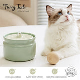 Letters Pet Ceramic Circulating Filter Water Fountain Dispenser