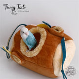 Warm Pet Bird Parrot Small Pet Plush Hammock Shed Nest