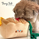 Ins Nosework Toast-Shaped Interactive Pet Dog Cat Snuffle Toy
