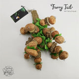 Pet Large Bird Parrot Nut Cruncher Pepper Wood Bite Chew Toy