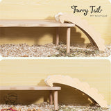 Cloud Shape Small Pet Hamster Wooden Ladder Bridge Climbing Toy