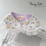 Floral Cream Lace Dog Cat Small Pet Bib Cape Accessories