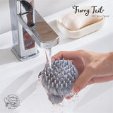 Push-Press Soft Silicone Massage Pet Dog Cat Bath Brush