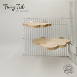 Cloud shape Pet Bird Parrot Chinchilla Wood Perch Stand Toy Platform