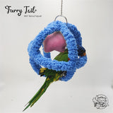 Soft Pet Bird Parrot Star Playing Chew Toy Stand Swing Ring Ball