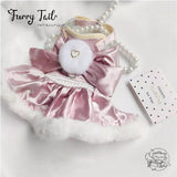 Luxury Velvet Plush Princess Dress Harness & Leash Set