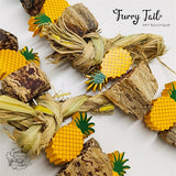 Star Fruit Pineapple Pet Bird Parrot Wooden Bite Chewing Toy