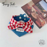 Retro Cowboy Style Dog Cat Small Pet Bib Cape Accessories Bandana