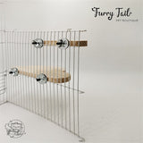 Cloud shape Pet Bird Parrot Chinchilla Wood Perch Stand Toy Platform