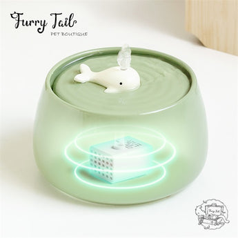 Whale Style Pet Ceramic Filter Water Fountain Dispenser