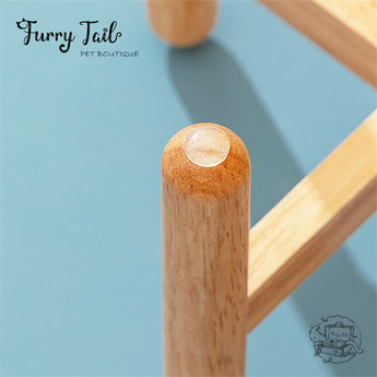 Green Ceramic Pet Big Dog Cat Bowl with Wooden Rack