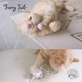 Violet Cat Interactive Play Toy Wand Teaser Rod 6Pcs Set