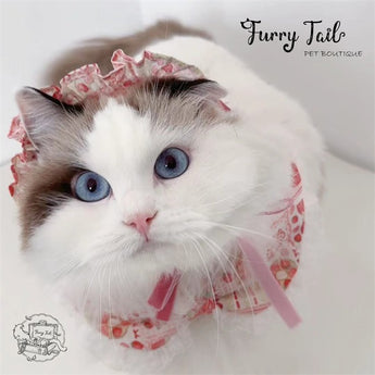 Lolita Style Dog Cat Small Pet Bib Bow Cape Tie Accessories