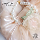 Pearl Flowers Jewelry Necklace For Small Dog Large Dog Cat Small Pet