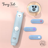 Pet Cat Rechargeable Laser Pointer 5 Patterns With Catnip Purple Light