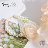 Pearl Flowers Jewelry Necklace For Small Dog Large Dog Cat Small Pet