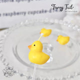 Ins Little Yellow Duck Candles Pet Birthday Cake Decoration