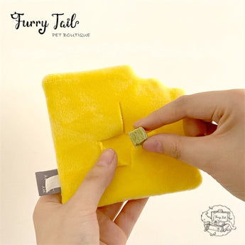 Ins Nosework Cheese-Shaped Interactive Pet Dog Cat Snuffle Toy