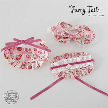 Lolita Style Dog Cat Small Pet Bib Bow Cape Tie Accessories