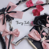 Blackpink Series Dog Cat Small Pet Harness & Leash Dress Set