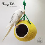 Coconut Shell Pet Bird Parrot Small Pets Nest Rattan Hanging House