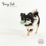 White Embroidered Rabbit Waffle Fabric Pet Cat Dog Clothes Apparel