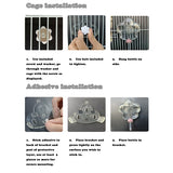 Small Pet Hamster Glass Water Dispenser Drinker Bottle