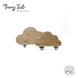 Cloud shape Pet Bird Parrot Chinchilla Wood Perch Stand Toy Platform