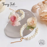 Pearl Flowers Jewelry Necklace For Small Dog Large Dog Cat Small Pet