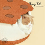 Purlab Cookie Biscuit Semi-enclosed Pet Dog Cat Bedding House