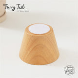 Ice Cream Pet Dog Cat Bowl High Foot Anti-slip Wood Stand