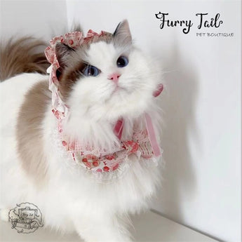 Lolita Style Dog Cat Small Pet Bib Bow Cape Tie Accessories